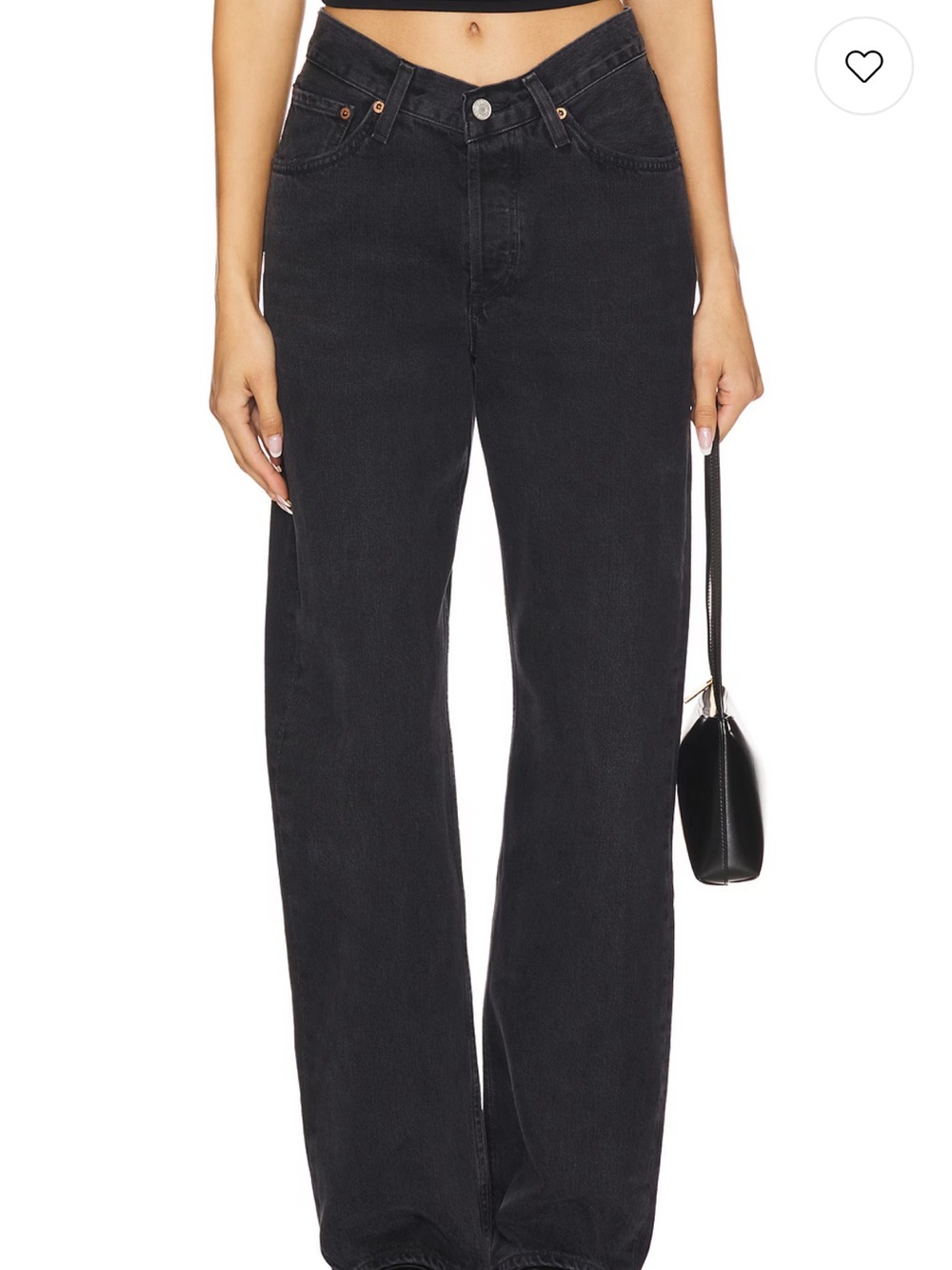 Agolde Black V Waist Jeans